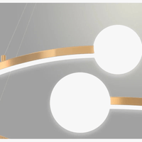 Lustre Royal Luxe en Or avec Boule de Verre LED | Marco Lucetti