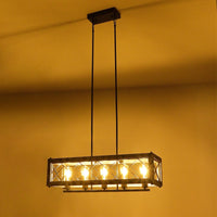 Lustre rustique en métal et bois - Collection Artisanat moderne | Marco Lucetti
