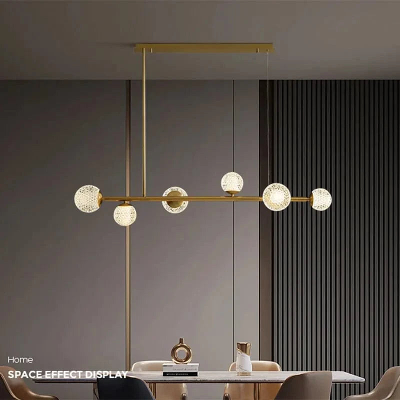 Lustre Salle à Manger Moderne - Décoration Intelligente en Verre pour un Salon Moderne - Luminaires Intérieurs LED | Marco Lucetti