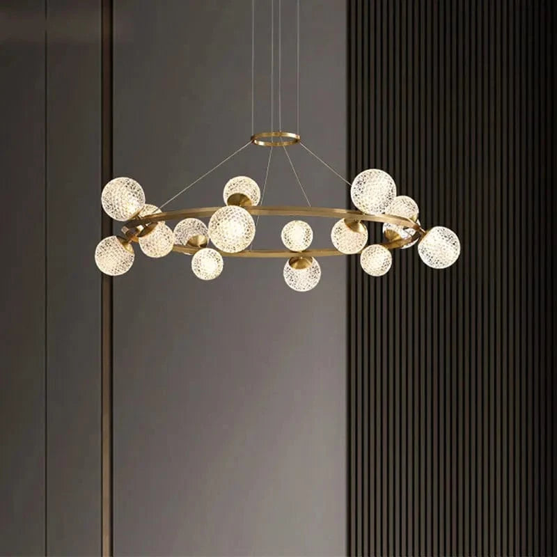 Lustre Salle à Manger Moderne - Décoration Intelligente en Verre pour un Salon Moderne - Luminaires Intérieurs LED | Marco Lucetti