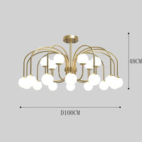 Lustre Salon Décoration Intérieure LED - Salon Chambre Salle à Manger | Marco Lucetti 21 têtes / Gradation à distance RC