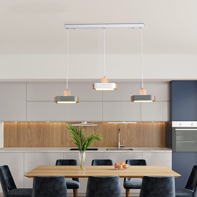 Lustre scandinave Ainhara LED & bois | Marco Lucetti