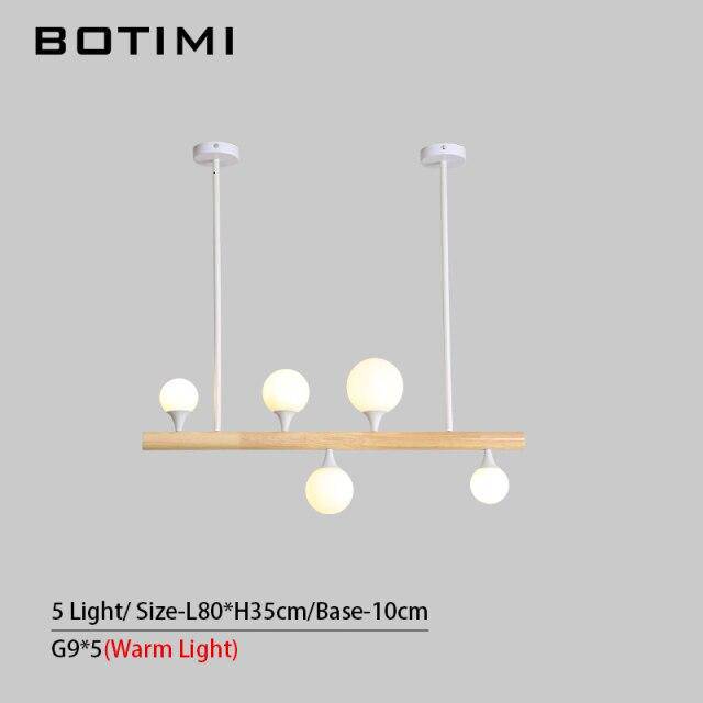 Lustre scandinave LED "Nordique Lumière" en bois et verre | Marco Lucetti