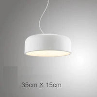 Lustre Scandinave Moderne Double Usage, Origine Danemark | Marco Lucetti Blanc 35cm / Sans ampoule