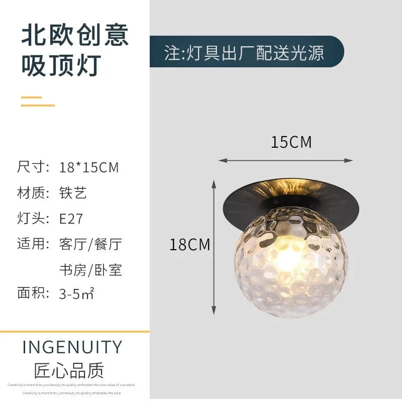 Lustre Sphérique en Verre Moderne | Marco Lucetti B