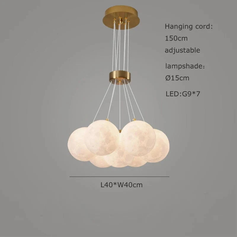 Lustre Sphérique Moderne Réglable en Hauteur LED pour Décoration Maison - Lumin'Art | Marco Lucetti