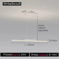 Lustre Studio : Style Italien Moderne Minimal | Marco Lucetti Blanc A 120cm / Blanc chaud (3000k)