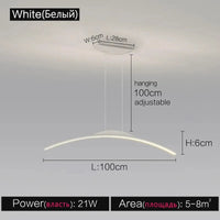 Lustre Studio : Style Italien Moderne Minimal | Marco Lucetti Blanc B 100cm / Blanc chaud (3000k)