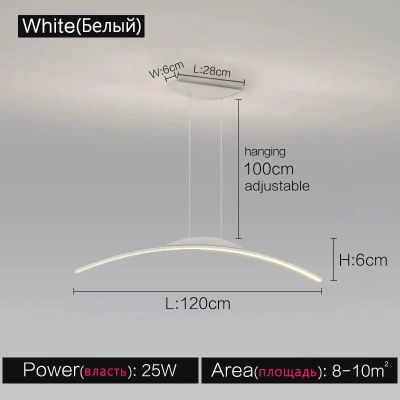 Lustre Studio : Style Italien Moderne Minimal | Marco Lucetti Blanc B 120cm / Blanc chaud (3000k)