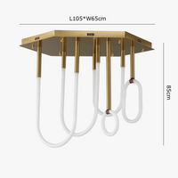 Lustre NordiLight : Combinaison Minimaliste Moderne LED Dimmable