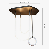 Lustre NordiLight : Combinaison Minimaliste Moderne LED Dimmable