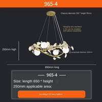 Lustre Surround Boule De Verre  Suspension Lumière Led | Marco Lucetti 4 têtes / Lumière froide