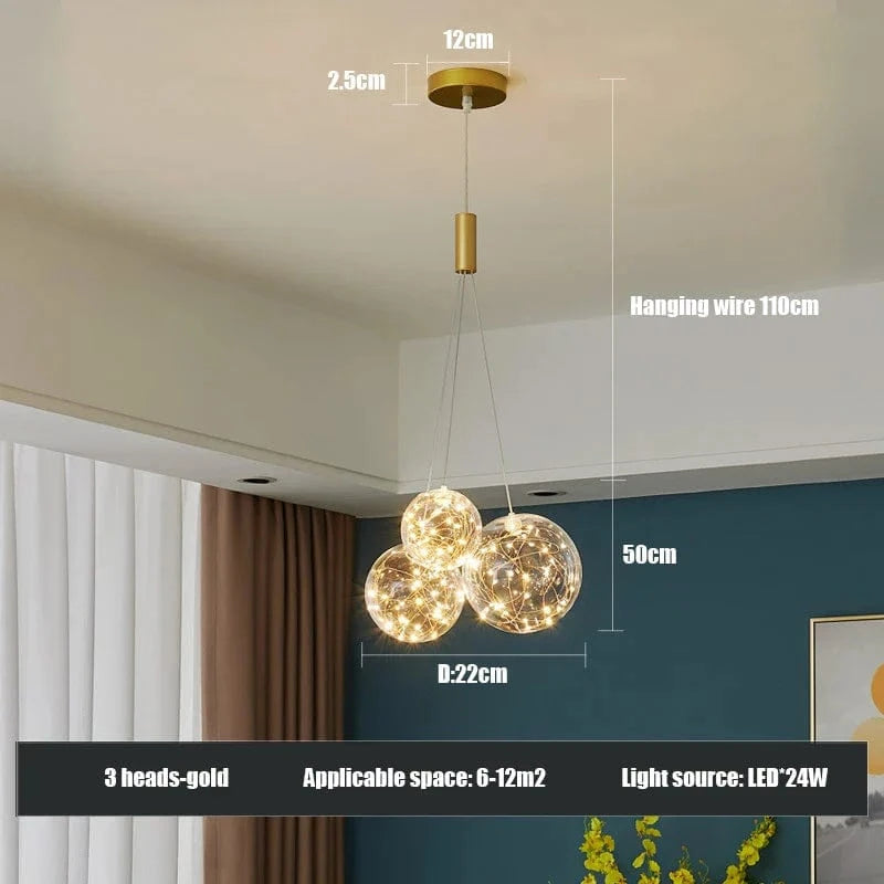Lustre Suspendu de Style Moderne | Marco Lucetti Gypsophile
