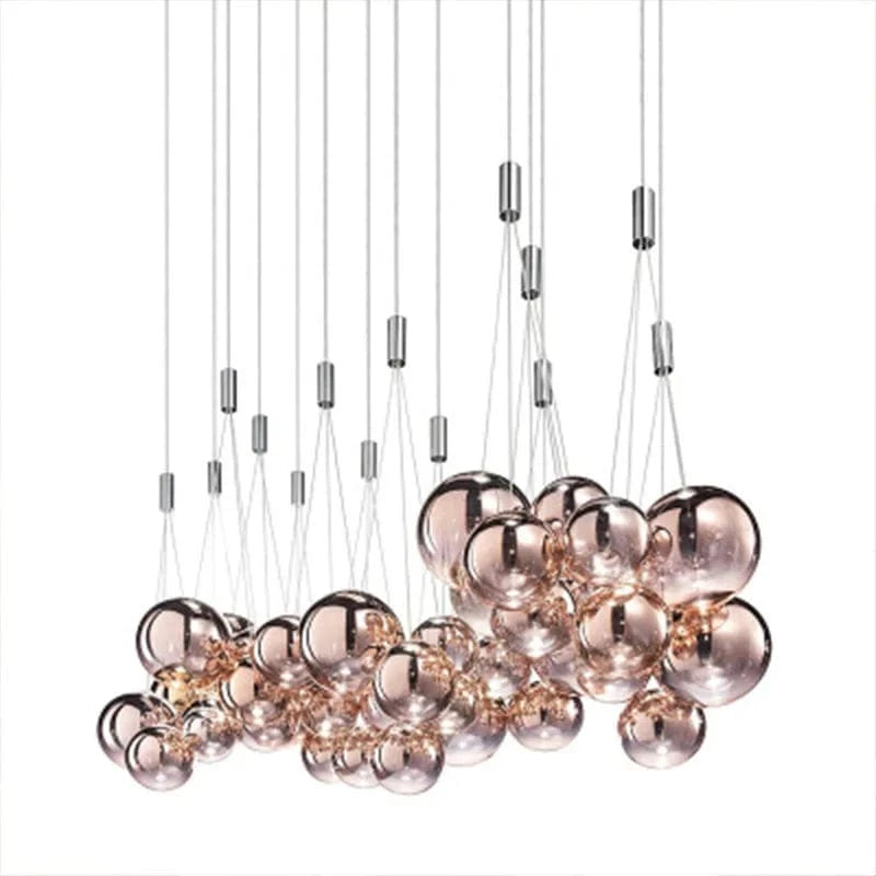 Lustre Suspendu de Style Moderne | Marco Lucetti Or rose