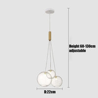 Lustre Suspendu de Style Moderne | Marco Lucetti Verre transparent