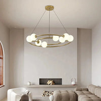 Lustre suspendu en anneau créatif au design nordique contemporain | Marco Lucetti