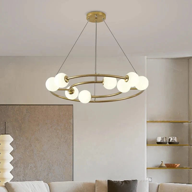 Lustre suspendu en anneau créatif au design nordique contemporain | Marco Lucetti