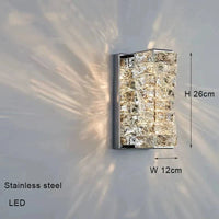 Lustre suspendu en cristal de luxe - Nouvelle collection design prestige | Marco Lucetti Applique S / Cadre argenté / Lumière chaude