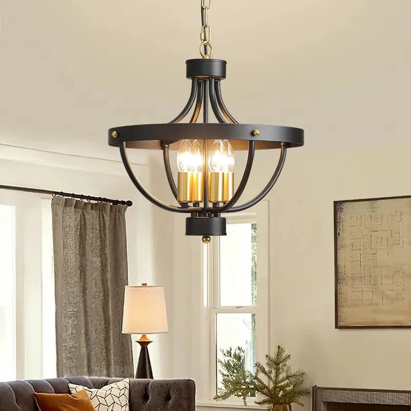 Lustre Suspendu en Fer Rustique Moderne | Marco Lucetti