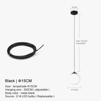 Lustre suspendu en verre LED nordique moderne pour salle à manger et chambre - Or | Marco Lucetti