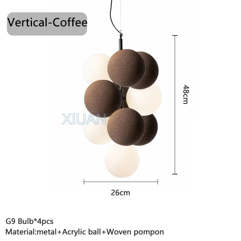Lustre Suspendu Haut de Gamme pour Hôtels et Restaurants | Marco Lucetti Café vertical / Lumière blanche