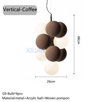 Lustre Suspendu Haut de Gamme pour Hôtels et Restaurants | Marco Lucetti Café vertical / Lumière blanche