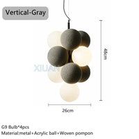 Lustre Suspendu Haut de Gamme pour Hôtels et Restaurants | Marco Lucetti Gris vertical / Lumière blanche