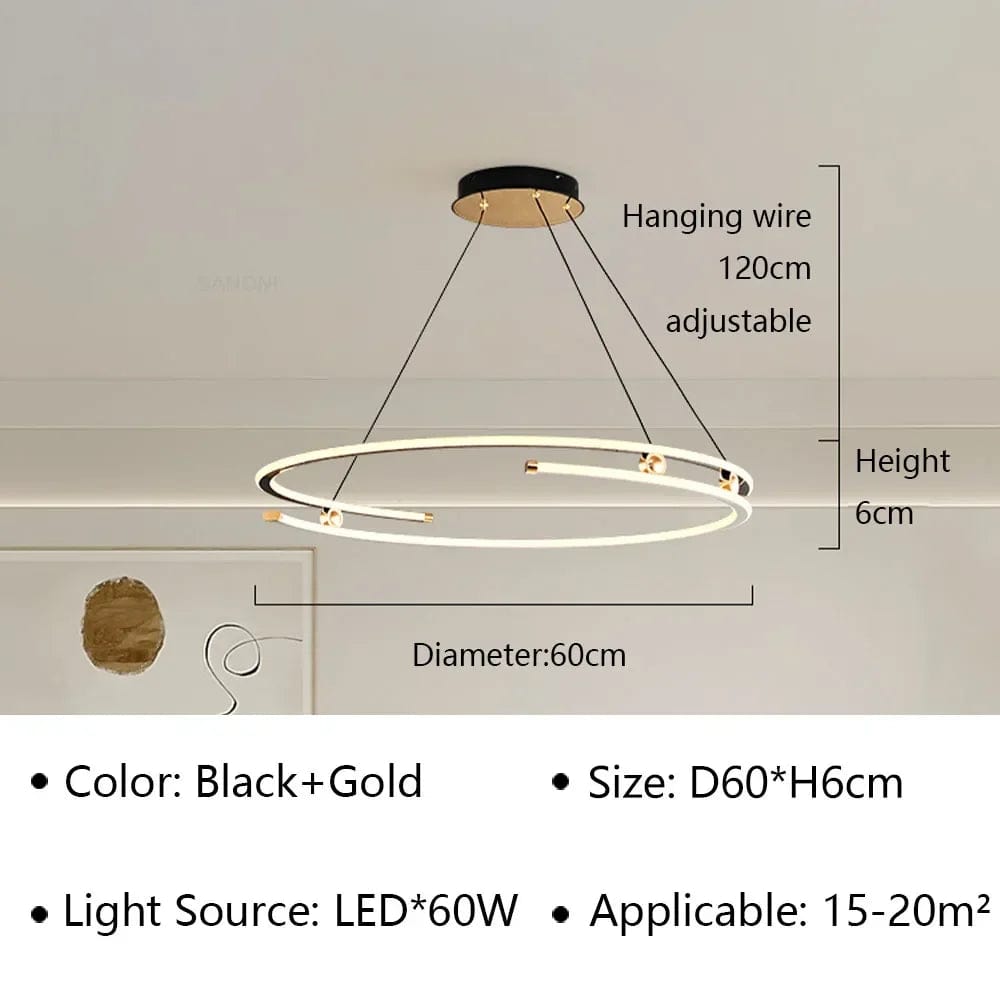 Lustre Suspendu LED Moderne pour Décoration Intérieure | Marco Lucetti