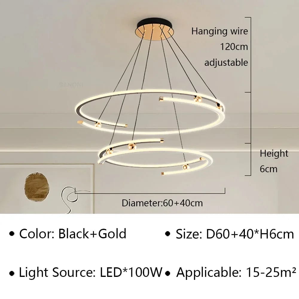 Lustre Suspendu LED Moderne pour Décoration Intérieure | Marco Lucetti