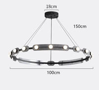 Lustre Suspendu LED Moderne pour un Éclairage Intérieur Décoratif | Marco Lucetti Diamètre 100cm / Blanc chaud