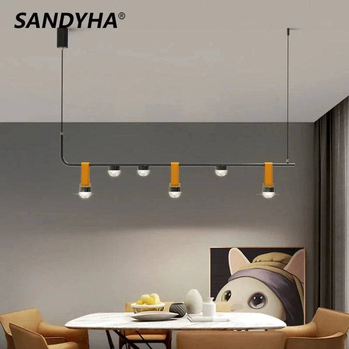  Lustre suspendu LED nordique minimaliste pour salon et salle à manger | Marco Lucetti