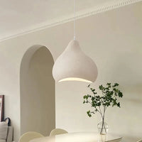 Lustre suspendu LED nordique Wabi Sabi minimaliste DropLight. | Marco Lucetti Noir pur / Lumière chaude 3000K