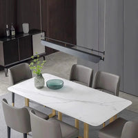 Lustre suspendu LED pour salle à manger moderne, noir et simple | Marco Lucetti