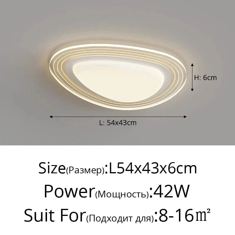 Lustre Suspendu Luxe pour Éclairage Intérieur et Décoration | Marco Lucetti 3 couleurs sans télécommande / Blanc B 53cm