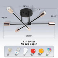 Lustre Suspendu Luxe Vintage LED | Marco Lucetti Doré et noir