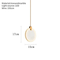 Lustre Suspendu Moderne en Marbre Pour Décoration Ronde - Élégance et Style | Marco Lucetti