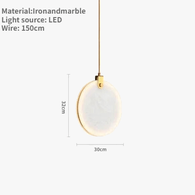Lustre Suspendu Moderne en Marbre Pour Décoration Ronde - Élégance et Style | Marco Lucetti