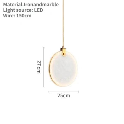 Lustre Suspendu Moderne en Marbre Pour Décoration Ronde - Élégance et Style | Marco Lucetti