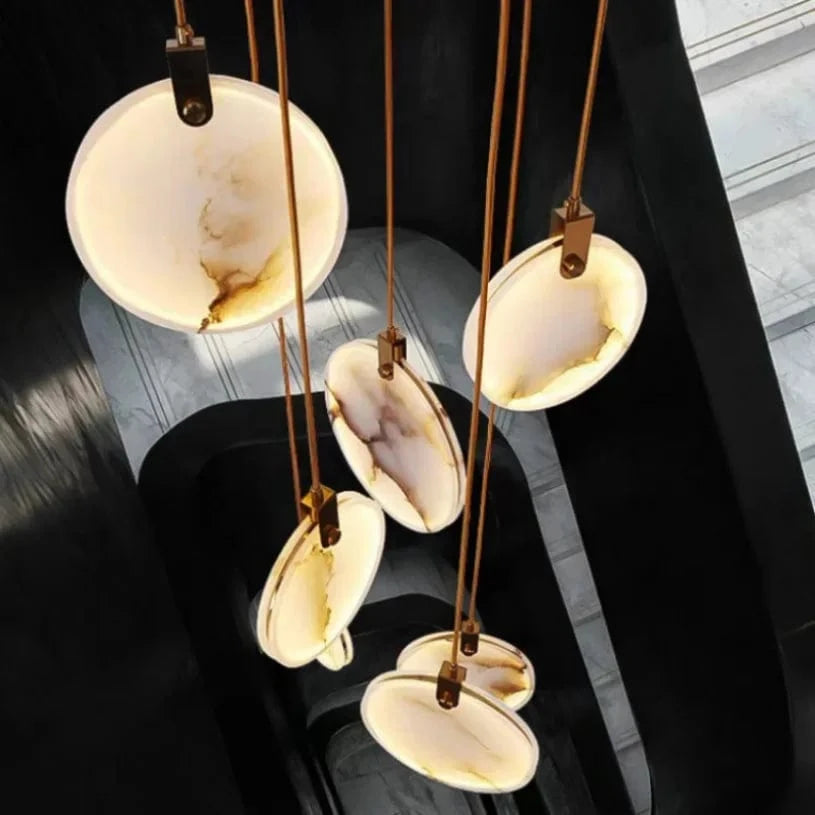Lustre Suspendu Moderne en Marbre Pour Décoration Ronde - Élégance et Style | Marco Lucetti