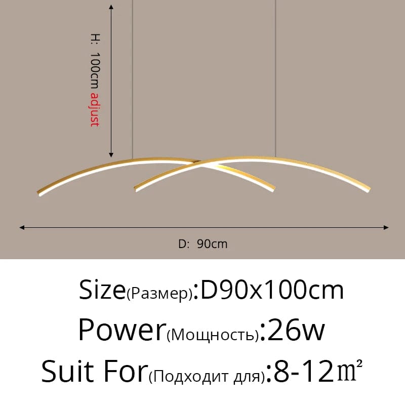 Lustre Suspendu Moderne IntelliLED - Télécommande Incluse | Marco Lucetti