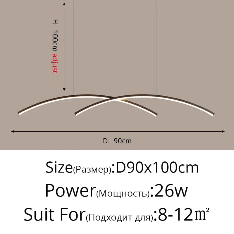 Lustre Suspendu Moderne IntelliLED - Télécommande Incluse | Marco Lucetti