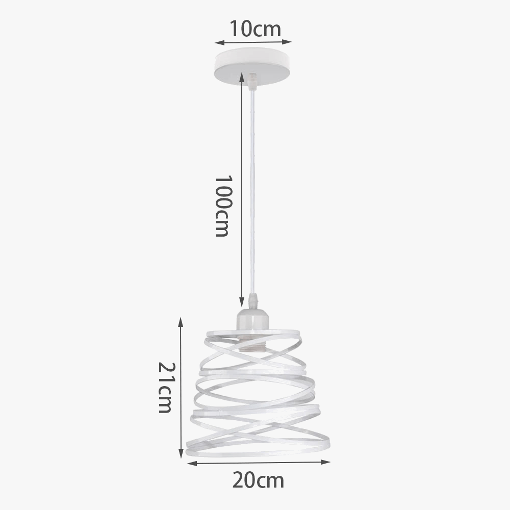 Lustre Suspendu Ruban LED Vintage Moderne Tourbillon | Marco Lucetti