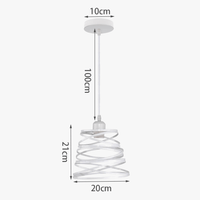 Lustre Suspendu Ruban LED Vintage Moderne Tourbillon | Marco Lucetti