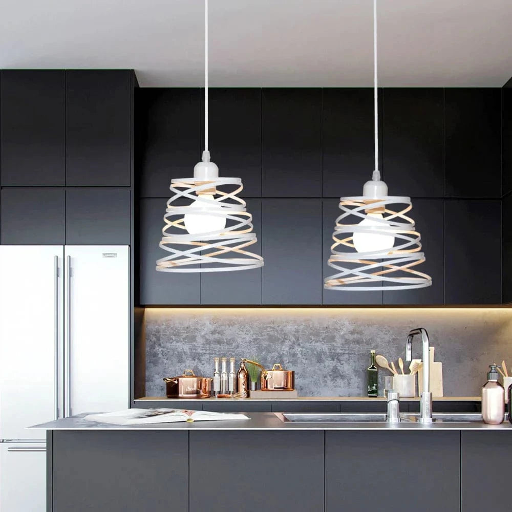 Lustre Suspendu Ruban LED Vintage Moderne Tourbillon | Marco Lucetti