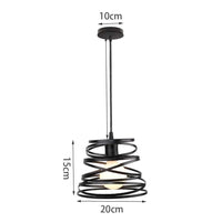 Lustre Suspendu Ruban LED Vintage Moderne Tourbillon | Marco Lucetti Modèle D