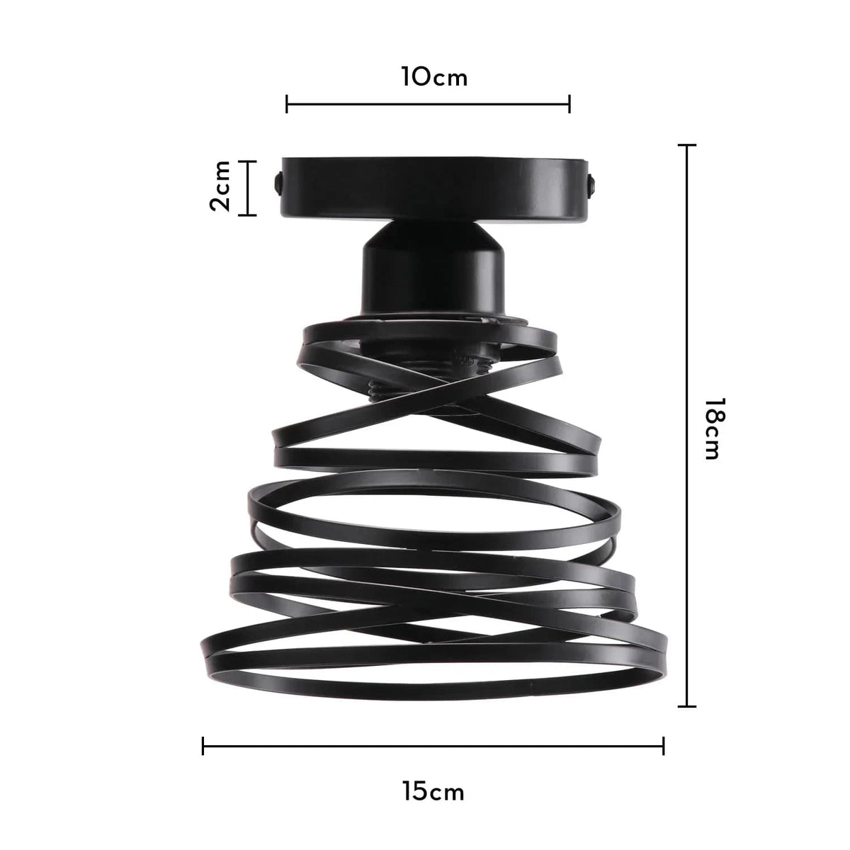 Lustre Suspendu Ruban LED Vintage Moderne Tourbillon | Marco Lucetti Modèle F1