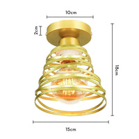 Lustre Suspendu Ruban LED Vintage Moderne Tourbillon | Marco Lucetti Modèle F3