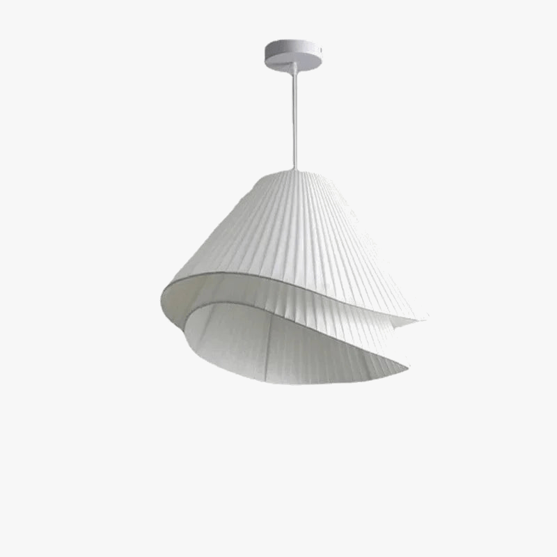 Lustre Suspendu SANDYHA Minimaliste Moderne en Tissu Crème | Marco Lucetti