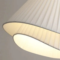 Lustre Suspendu SANDYHA Minimaliste Moderne en Tissu Crème | Marco Lucetti
