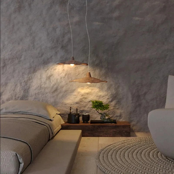 Lustre suspendu Vintage Wabi Sabi japonais pour café Loft et salle à manger | Marco Lucetti